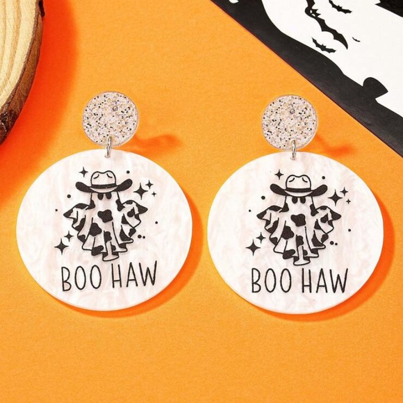 Boo Haw Ghost Earrings - Picture 1 of 3